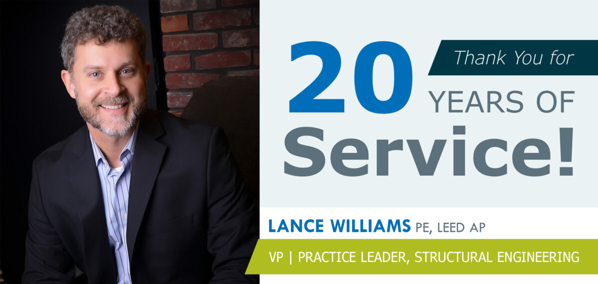 Congratulations to Lance Williams on his 20th work anniversary with Stewart!